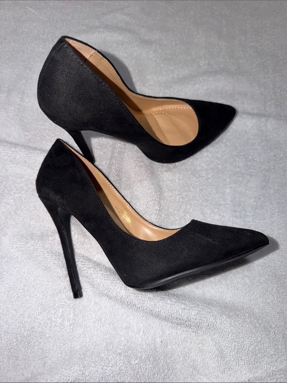 Fashion Nova Black Pointed Toe Stiletto Pumps